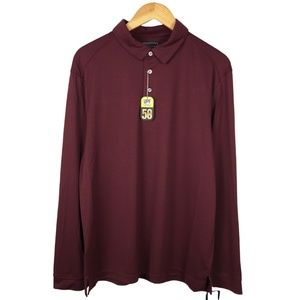 Men's Long Sleeve Golf Polo Shirt Large PGA Tour